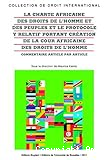 La charte Africaine des droits de l'homme et des peuples et le protocole y relatif portant création de la cour Africaine des droits de l'homme