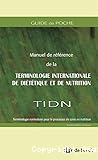 Guide de poche du manuel de référence de la terminologie internationale de diététique et de nutrition, TIDN