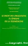 Le droit des obligations à l'épreuve de la télémédecine