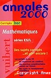 Annales 2000. Mathématiques séries ES/L