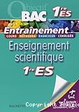 Entrainement : Enseignement scientifique 1re ES