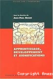 Apprentissage développement et significations